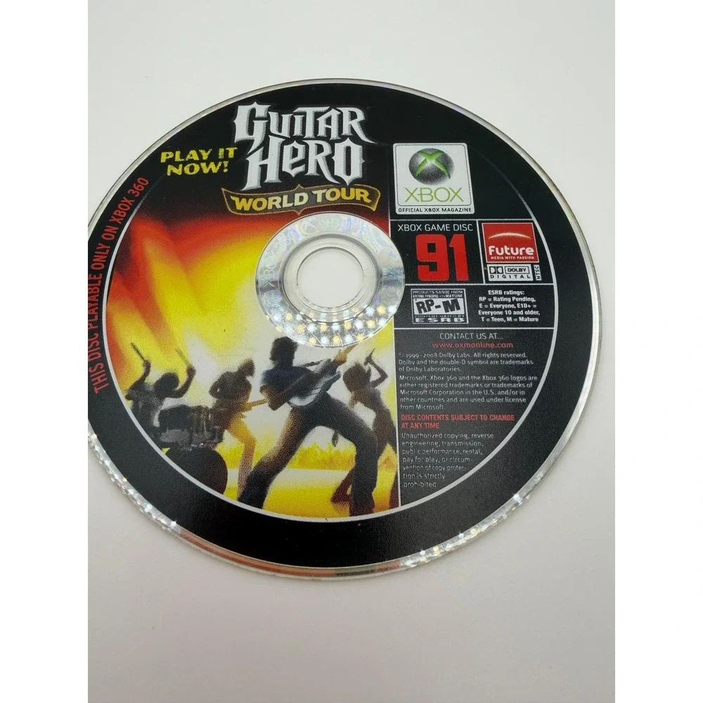Xbox 360 Official Xbox Magazine Demo Discs Naruto Broken Bond 93 Guitar Hero 91